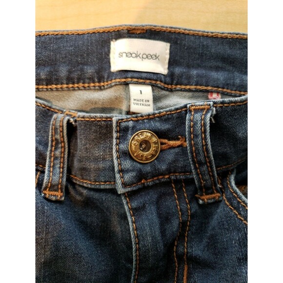 Sneak Peek Skinny Jeans Heavily Distressed Size 1 - Picture 8 of 8